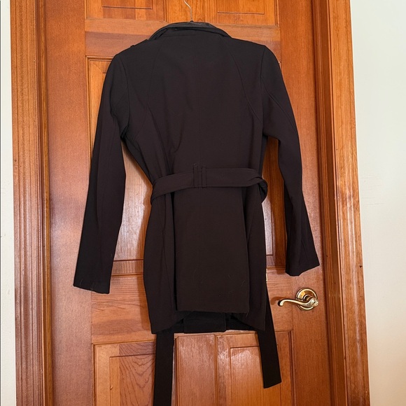 Michael Kors Black Trench Coat with Belt - Picture 2 of 3